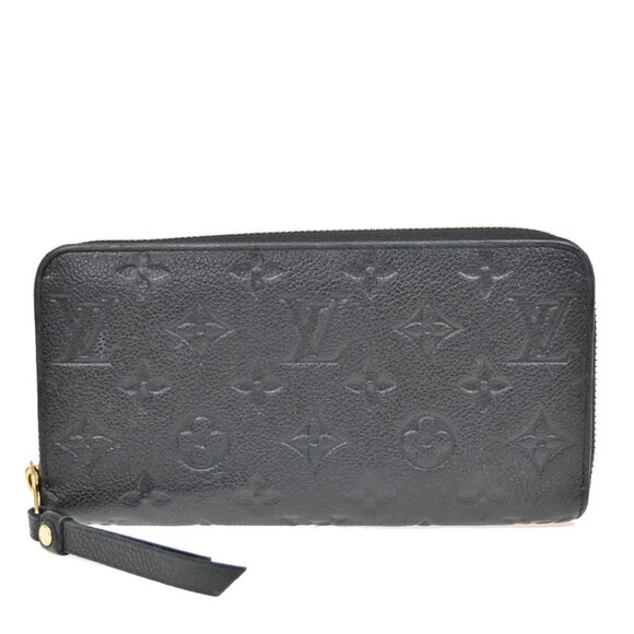 LOUIS VUITTON LV Zippy Long Wallet Monogram Empreinte Balck M93435 76KB293 - Picture 1 of 13